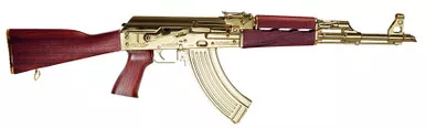 Zastava ZPAPM70, 7.62X39, 16.3″ Barrel, 30 Rds, 24ct Gold Plated