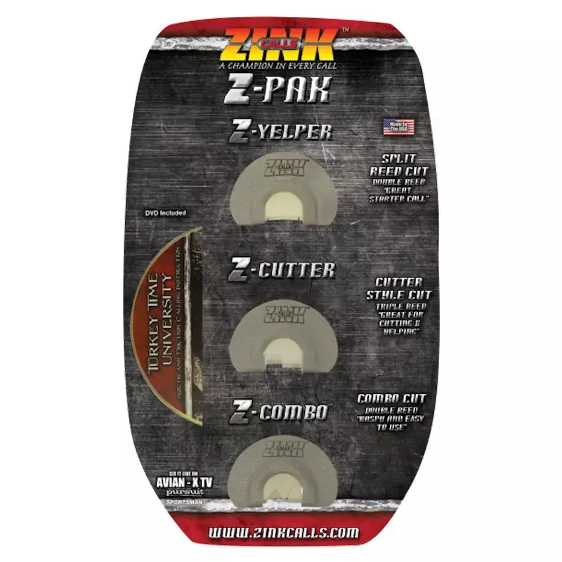 Zink Calls Z-Pak Diaphragm Turkey Calls